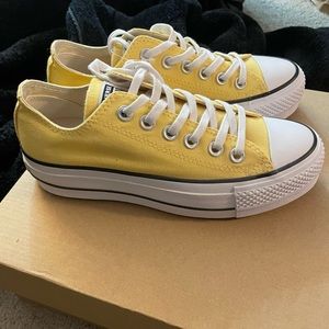 New Converse Chuck Taylor All Star Platform Lift OX light Yellow - 5